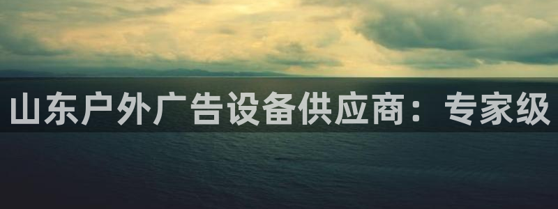 杏宇平台提现为什么这么久呢：山东户外广告设备供应商：专家级