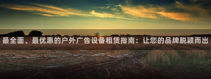 杏宇平台怎么样：最全面、最优惠的户外广告设备租赁指南：让您的品牌脱颖而出