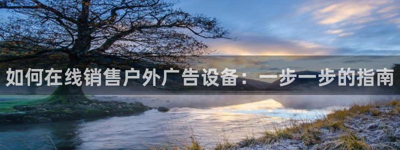 杏宇平台招商：如何在线销售户外广告设备：一步一步的指南