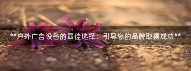 杏宇平台登录步骤图：**户外广告设备的最佳选择：引导您的品牌取得成功**