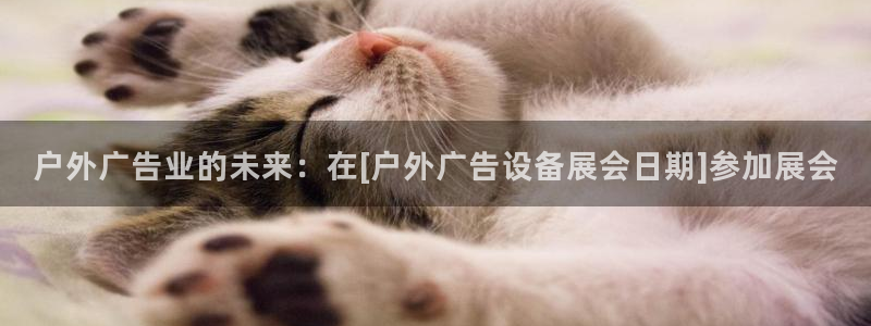杏宇平台代理多少钱一个：户外广告业的未来：在[户外广告设备展会日期]参加展会