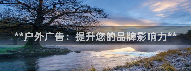 杏宇平台登陆：**户外广告：提升您的品牌影响力**