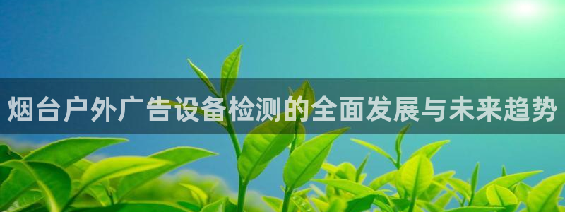 杏宇平台怎么样知乎：烟台户外广告设备检测的全面发展与未来趋势