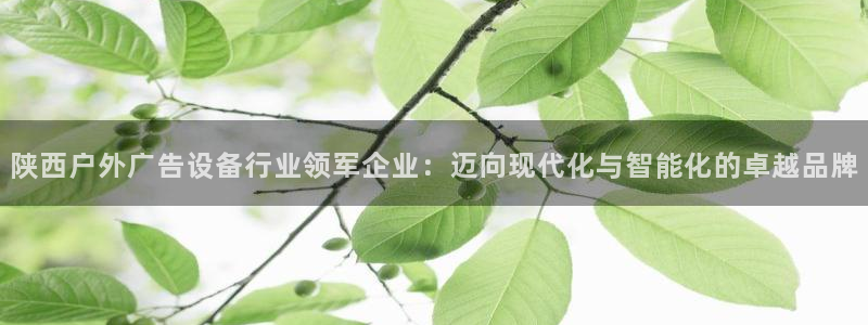 杏宇平台注册地址：陕西户外广告设备行业领军企业：迈向现代化与智能化的卓越品牌