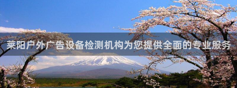 杏宇平台主管：莱阳户外广告设备检测机构为您提供全面的专业服务