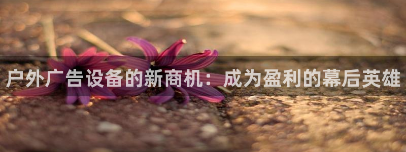 杏宇平台招商电话号码：户外广告设备的新商机：成为盈利的幕后英雄