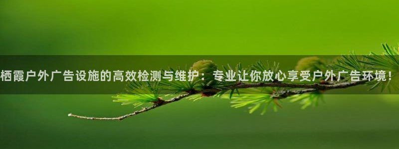 杏宇平台代理多少钱一次：栖霞户外广告设施的高效检测与维护：专业让你放心享受户外广告环境！