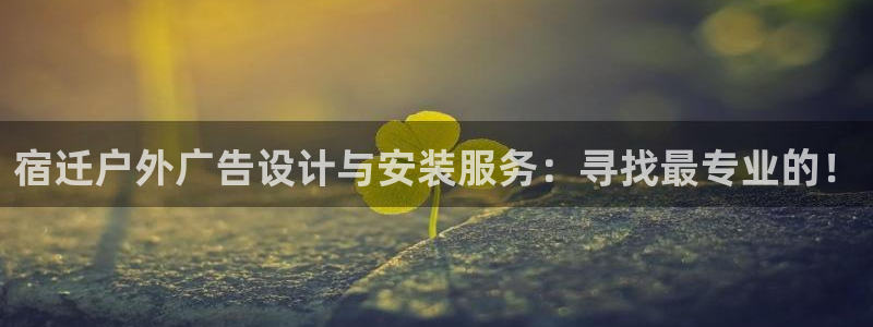 杏宇平台提现为什么这么久呢：宿迁户外广告设计与安装服务：寻找最专业的！