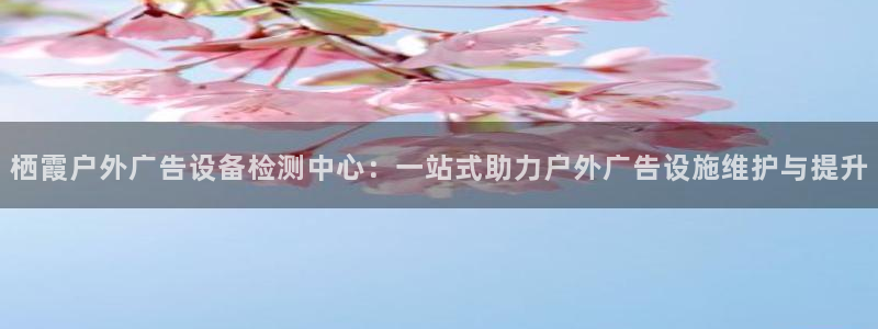 杏宇代理注册：栖霞户外广告设备检测中心：一站式助力户外广告设施维护与提升