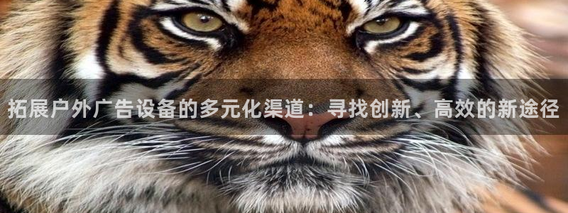 杏宇平台登录步骤：拓展户外广告设备的多元