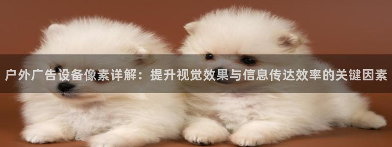 杏宇平台登录步骤是什么：户外广告设备像素